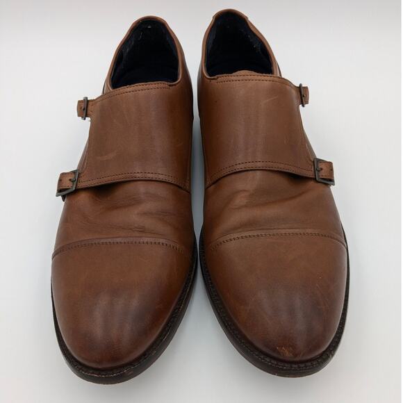 Cole Haan Men's Harrison Monk Oxfords Leather British Tan Size 10.5 EU44.5 - Picture 11 of 15